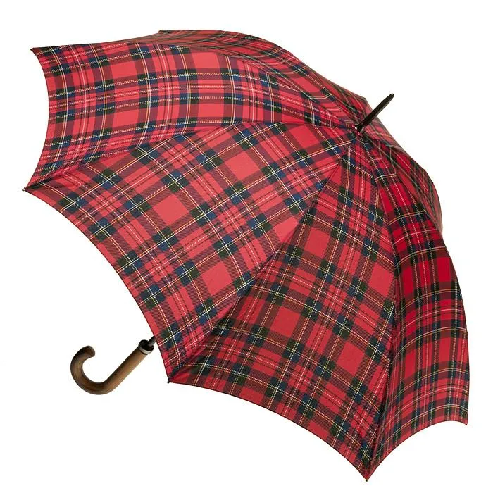 Royal Stewart Tartan Large Cover Walking Length with Wood Handle