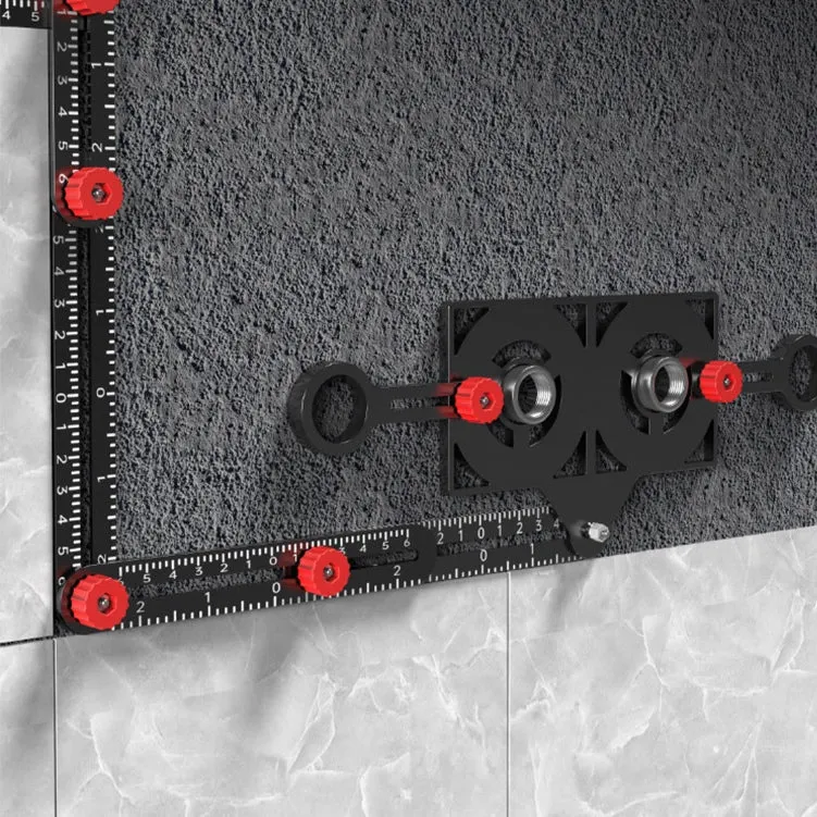 Royaleva Adjustable Aluminum Alloy Tile Work Folding Ruler