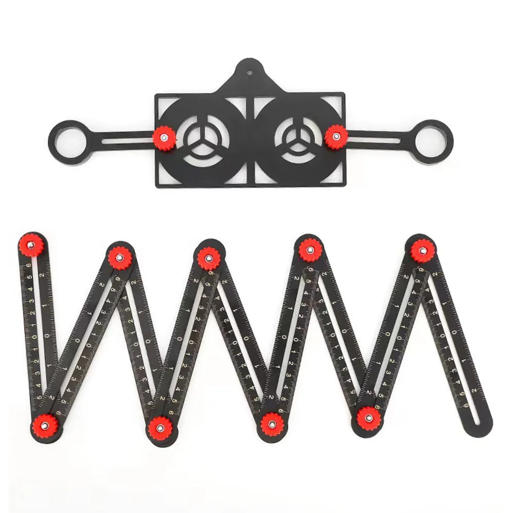 Royaleva Adjustable Aluminum Alloy Tile Work Folding Ruler
