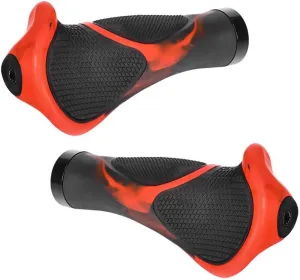 Rubber Bicycle Handlebar Grips,Comfort Ergonomic Design Bike Handlebar Locking Grips Anti-Slip Shock Absorbing Bike Grips for MTB Scooter Folding Bike Mountain Bike