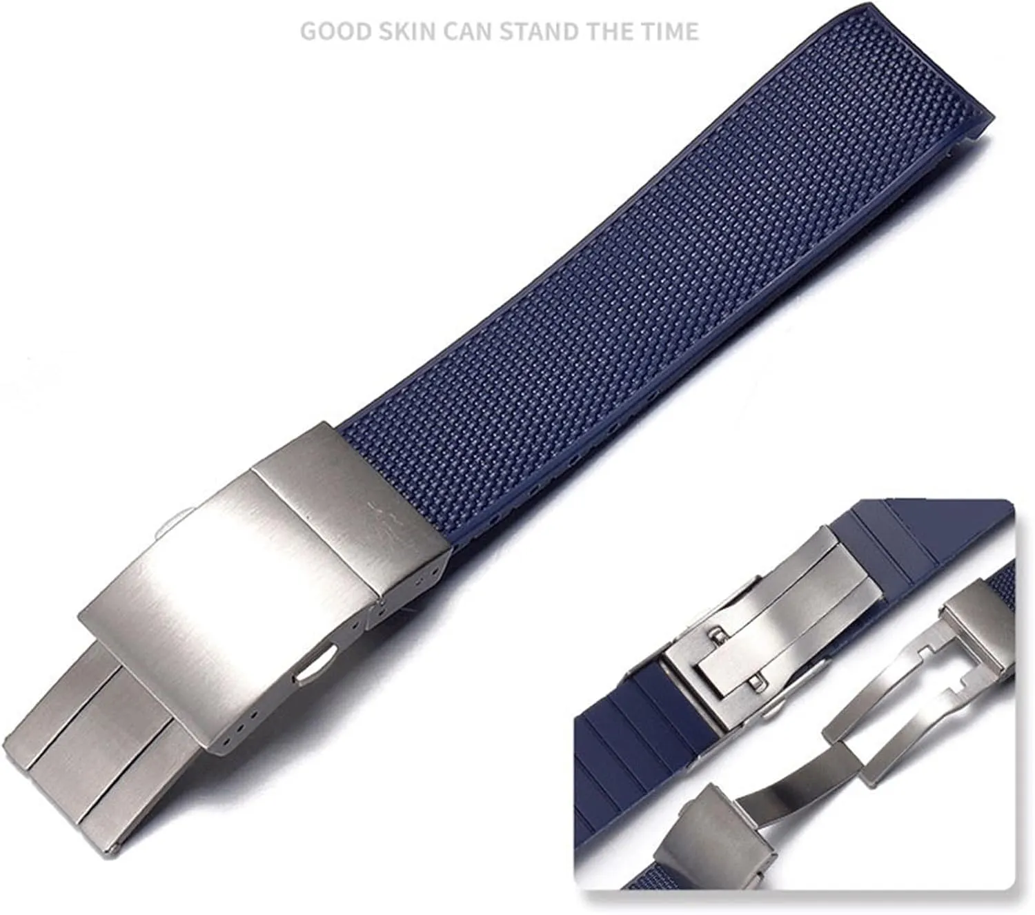 Rubber Silicone Watch Strap Watchband 21mm Waterproof