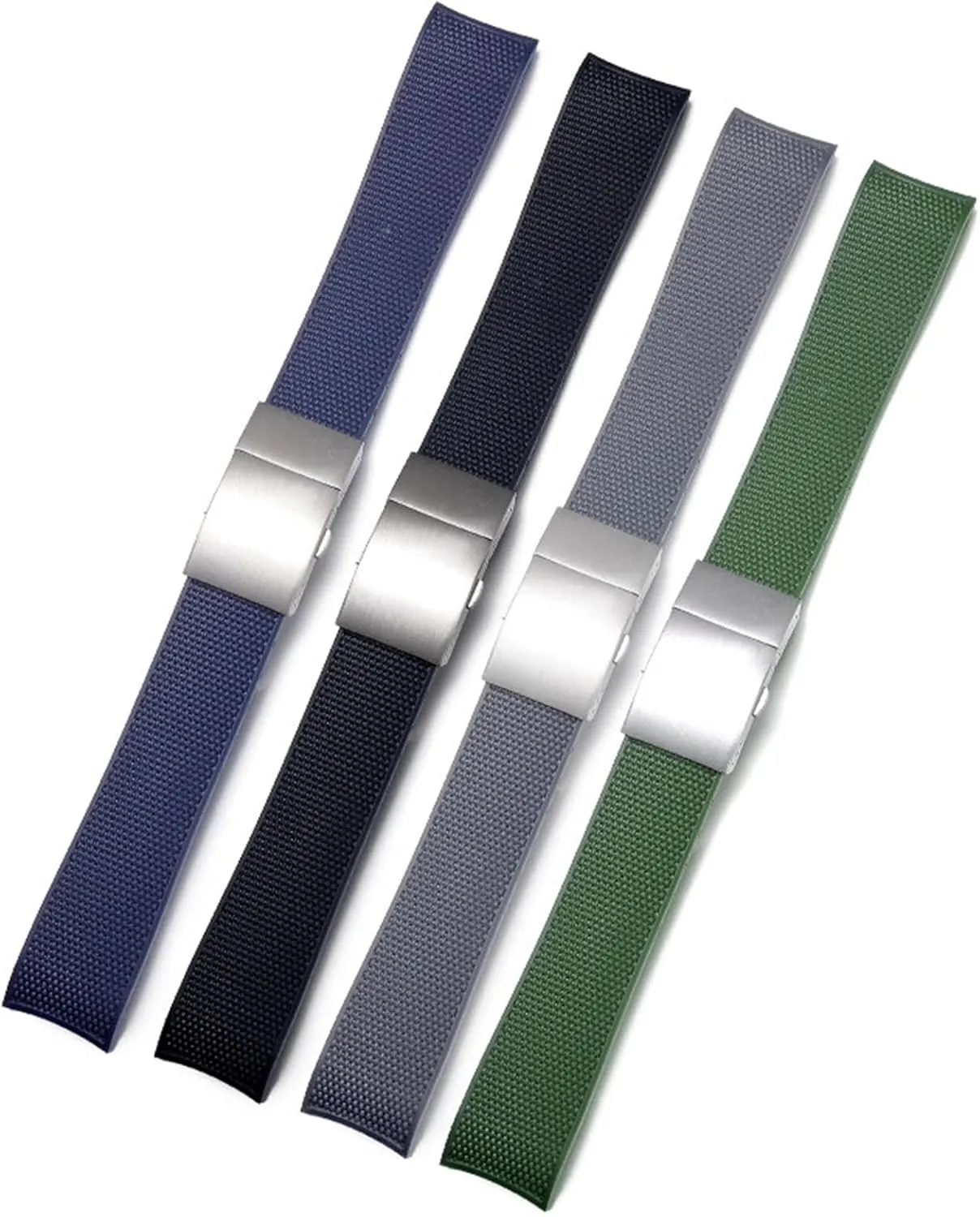 Rubber Silicone Watch Strap Watchband 21mm Waterproof