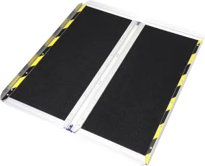 Ruedamann 3FT Portable Wheelchair Ramp, 30 1/4 inches Wider Folding Ramps for Home Steps, Non-Slip Aluminum Wheelchair Ramps for Doorways, Strollers, Stairs, Scooters, Car, Curbs