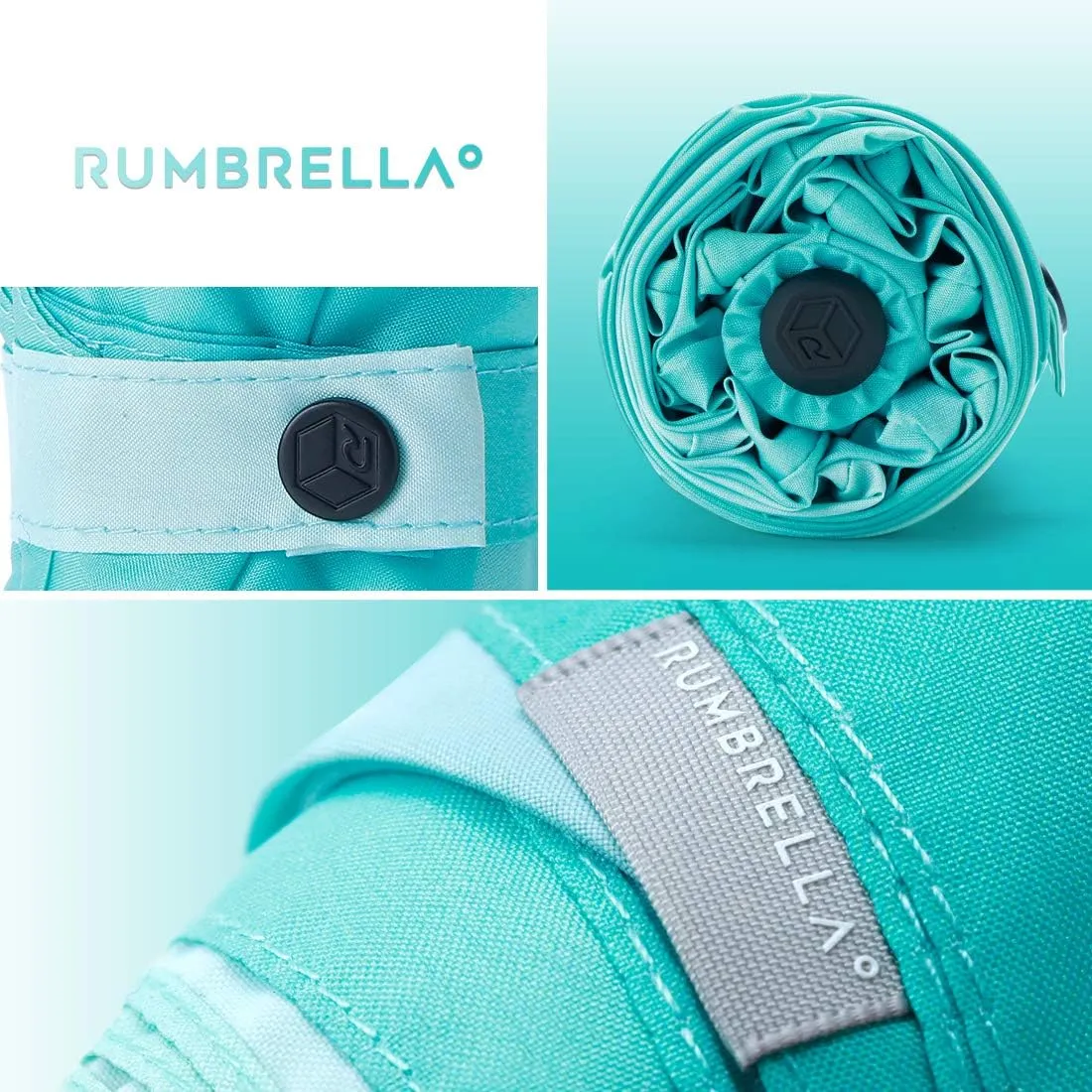 RUMBRELLA Mini Teflon Purse Umbrella With 99% UV Protection for Travel