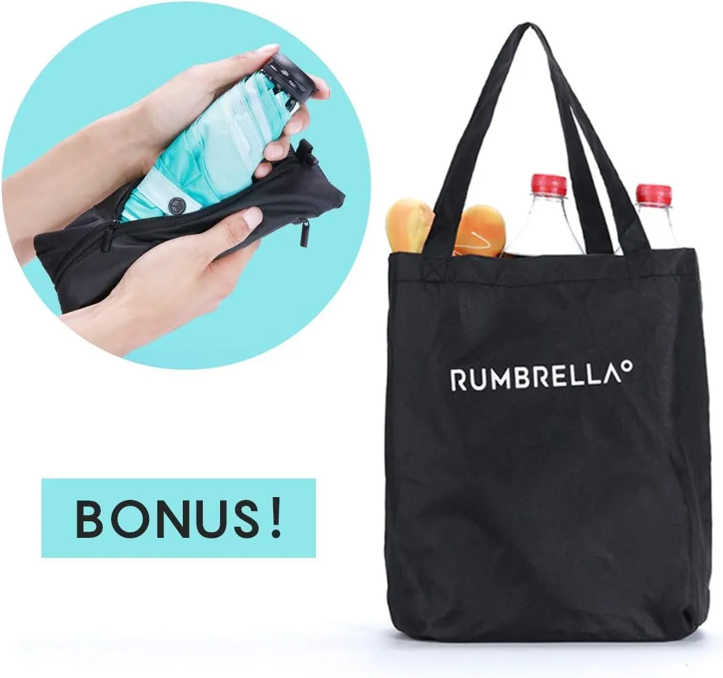 RUMBRELLA Mini Teflon Purse Umbrella With 99% UV Protection for Travel