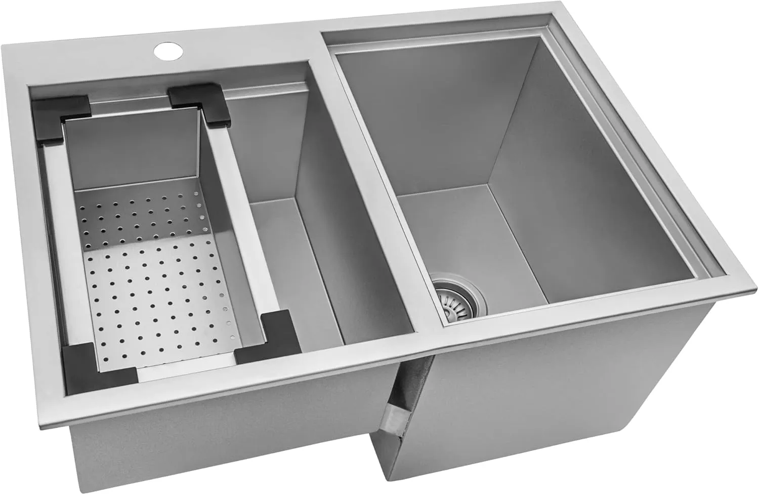 Ruvati Ice Chest and Outdoor Sink BBQ Grill 29 x 20 inch Topmount Insulated T-316 Stainless Steel - RVQ6290