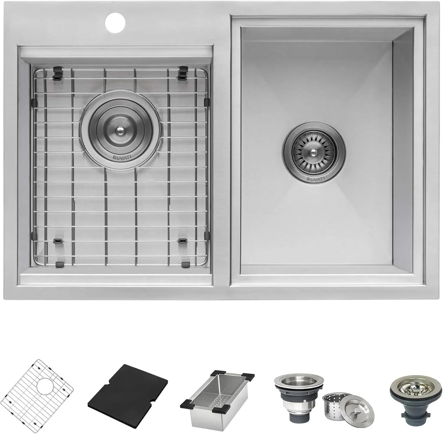 Ruvati Ice Chest and Outdoor Sink BBQ Grill 29 x 20 inch Topmount Insulated T-316 Stainless Steel - RVQ6290