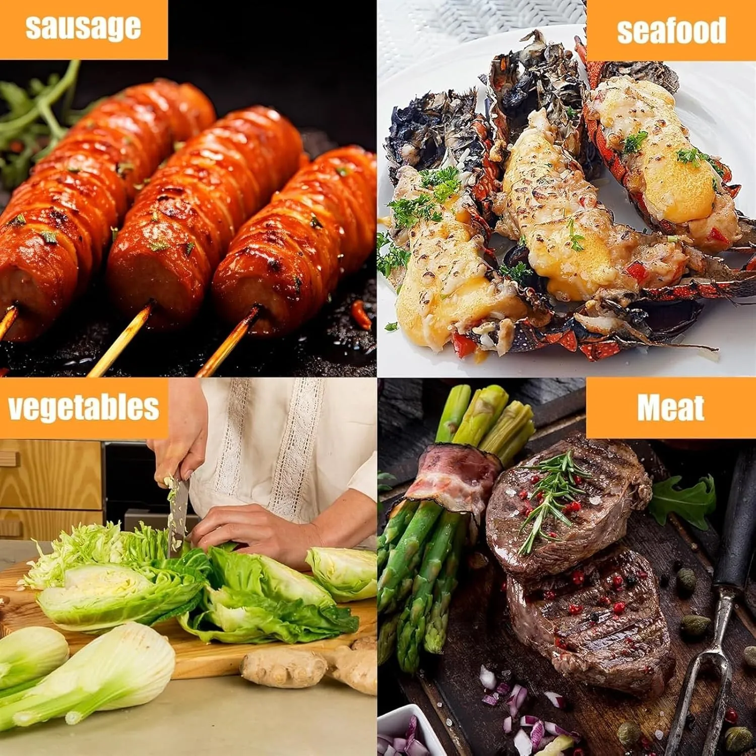 RUVOO BBQ Grill Foldable Charcoal Grill Outdoor Barbecue Grill Portable Grill Suitable for Camping