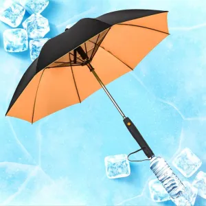 S-SNAIL-OO 3 in 1 Umbrella with Fan, Uv Blocking Umbrella with Fan and mister, USB Rechargeable Sun Umbrella for Outdoor, BBQ, Fishing, Beach
