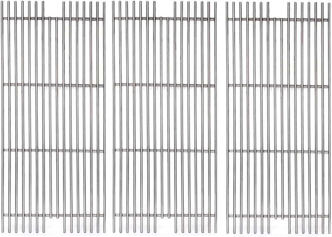 S5491A (3-Pack) 23 1/4" Stainless Steel Cooking Grid Grates for Viking VGBQ 30" T Series, Viking VGBQ 41" T Series, Viking VGBQ 53" T Series,VGBQ300T,VGBQ0302T, VGBQ3002RT, VGBQ4103RT