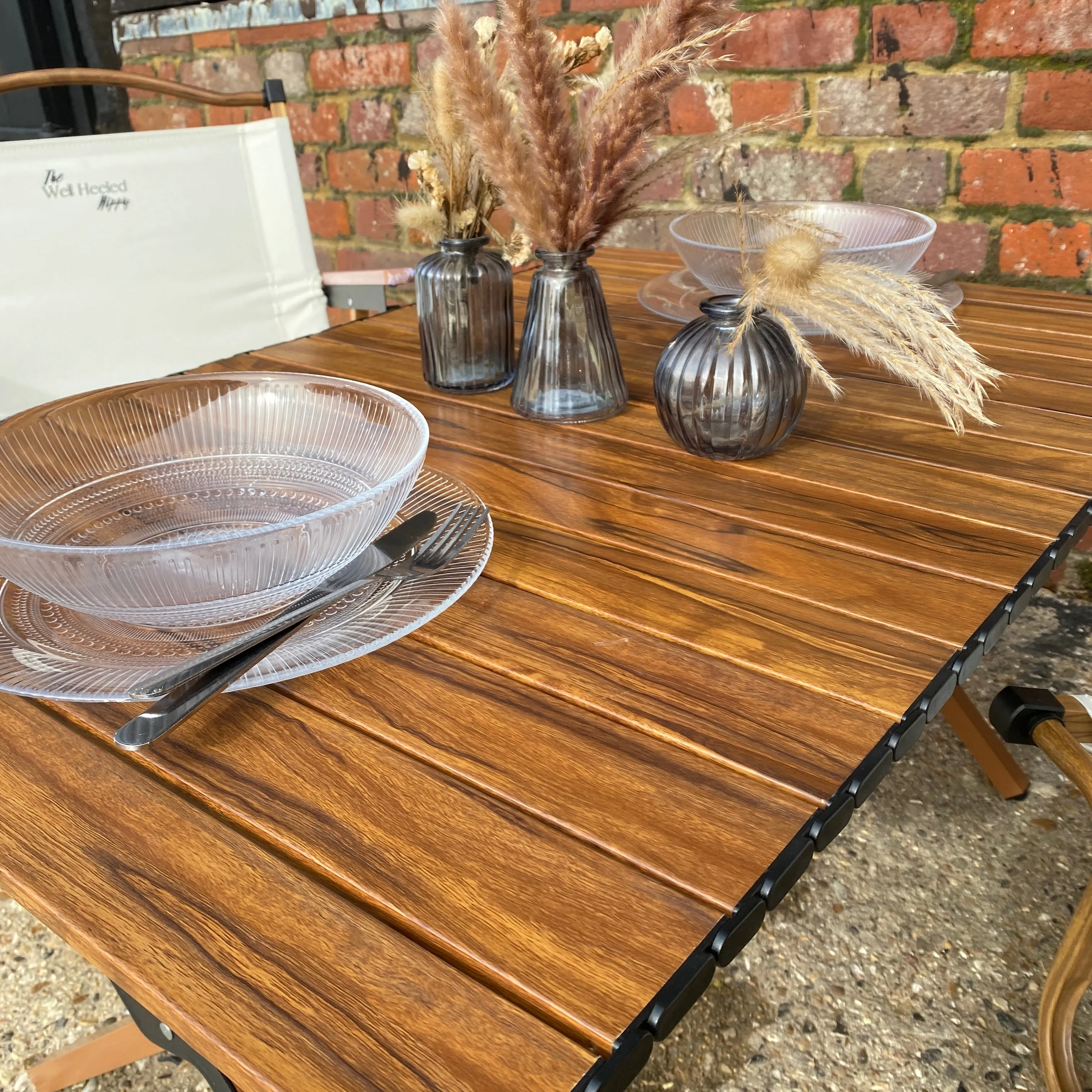 Safari Roll-Top Folding Table