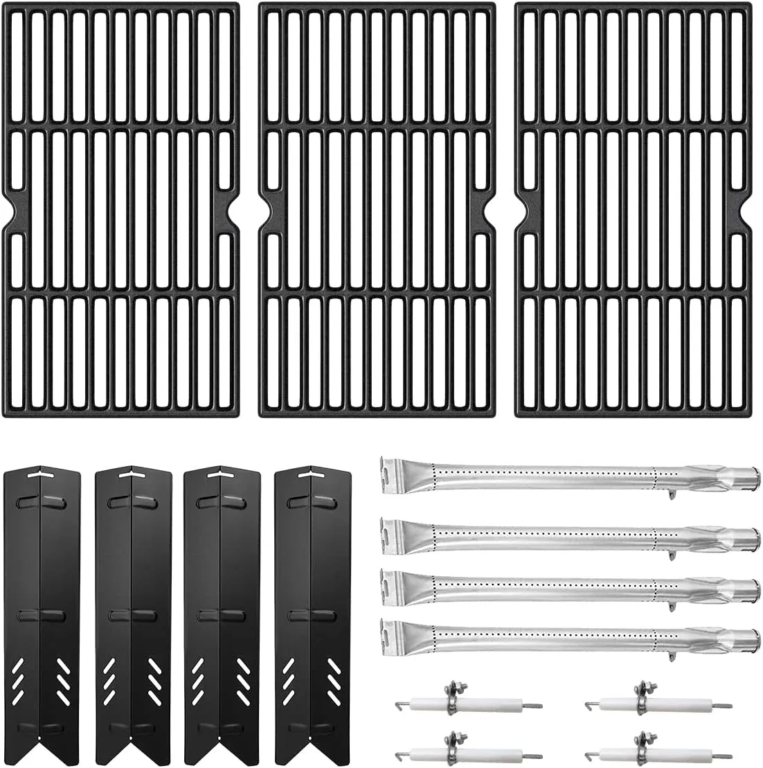 SafBbcue DGF493BNP DGF493PNP Replacement Kit for Dynaglo Grill Parts DGF493BNP-D DGF493PNP-D DGF493SPB DGF493SPD Backyard BY13-101-001-12 BY14-101-001-099 GBC1440W Cooking Grates 70-01-273