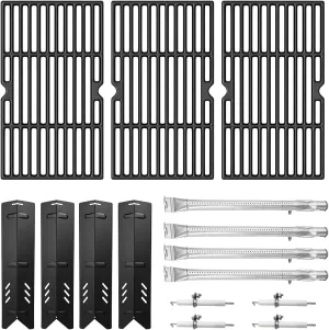 SafBbcue DGF493BNP DGF493PNP Replacement Kit for Dynaglo Grill Parts DGF493BNP-D DGF493PNP-D DGF493SPB DGF493SPD Backyard BY13-101-001-12 BY14-101-001-099 GBC1440W Cooking Grates 70-01-273