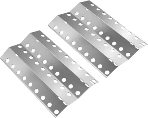 SafBbcue Heat Plate for Select DCS 27, 27ABQ, 27BQ, DCS27A-BQRSSN, DCS27-BQRN, 27ABQR, DCS27-BQRSN, DCS27-BQN, DCS27-BQSN Grill Parts Replacement, 16 1/2" x 10 5/8" Stainless Steel Heat Plate