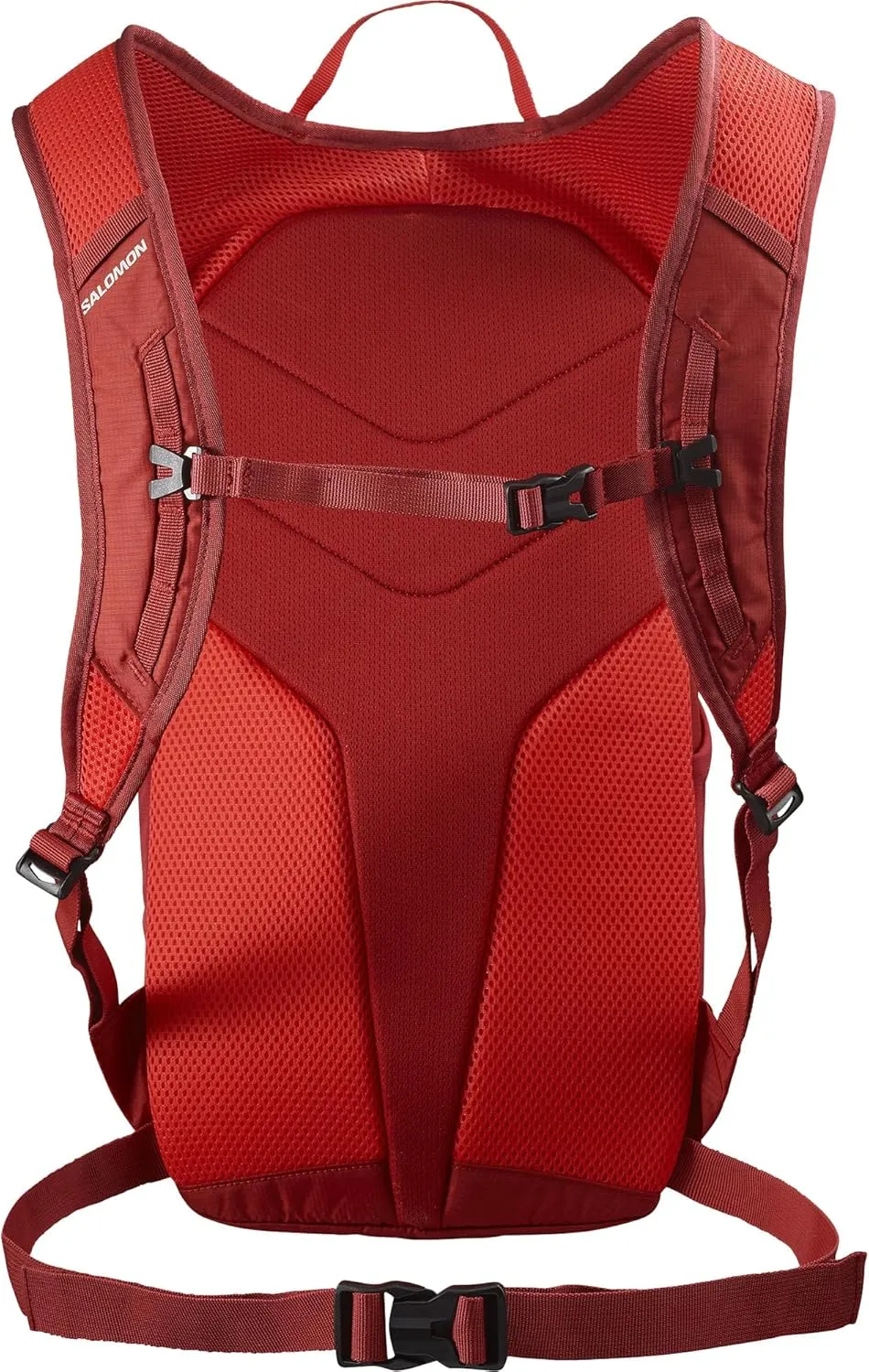 Salomon Unisex Trailblazer 10, Hiking & Trekking Backpack, 10-Liter - RED Dahlia / HIGH Risk RED - 10