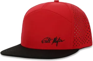 Salt Mafia Hats for Men - Waterproof Hats for Men, 7 Panel Flat Brim Surfer Hat