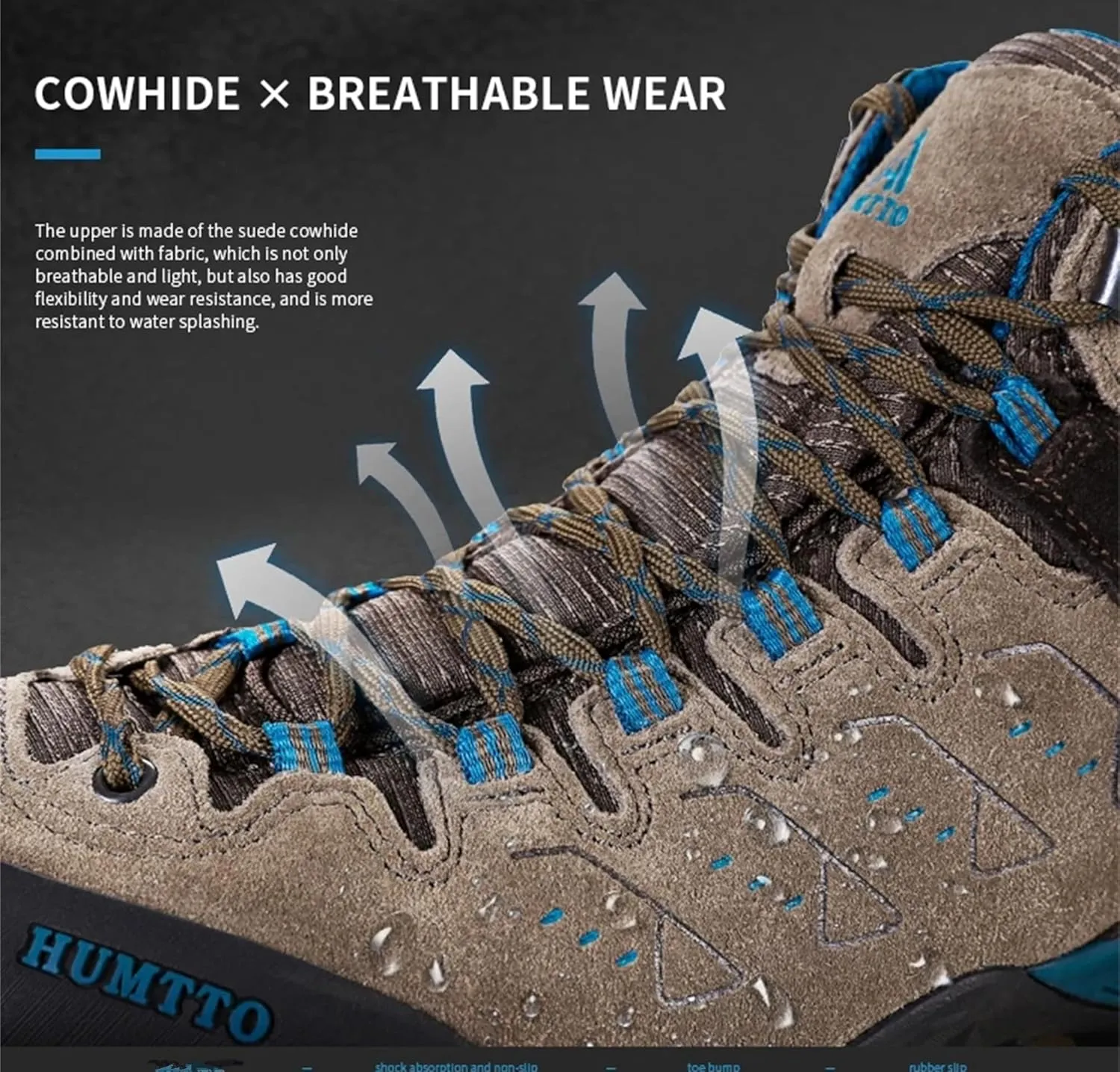 SANANG Non-Slip Outdoor Hiking Shoes Breathable Climbing Men Sneakers Trekking Hunting Tourism Mountain Boots Tactical Shoes