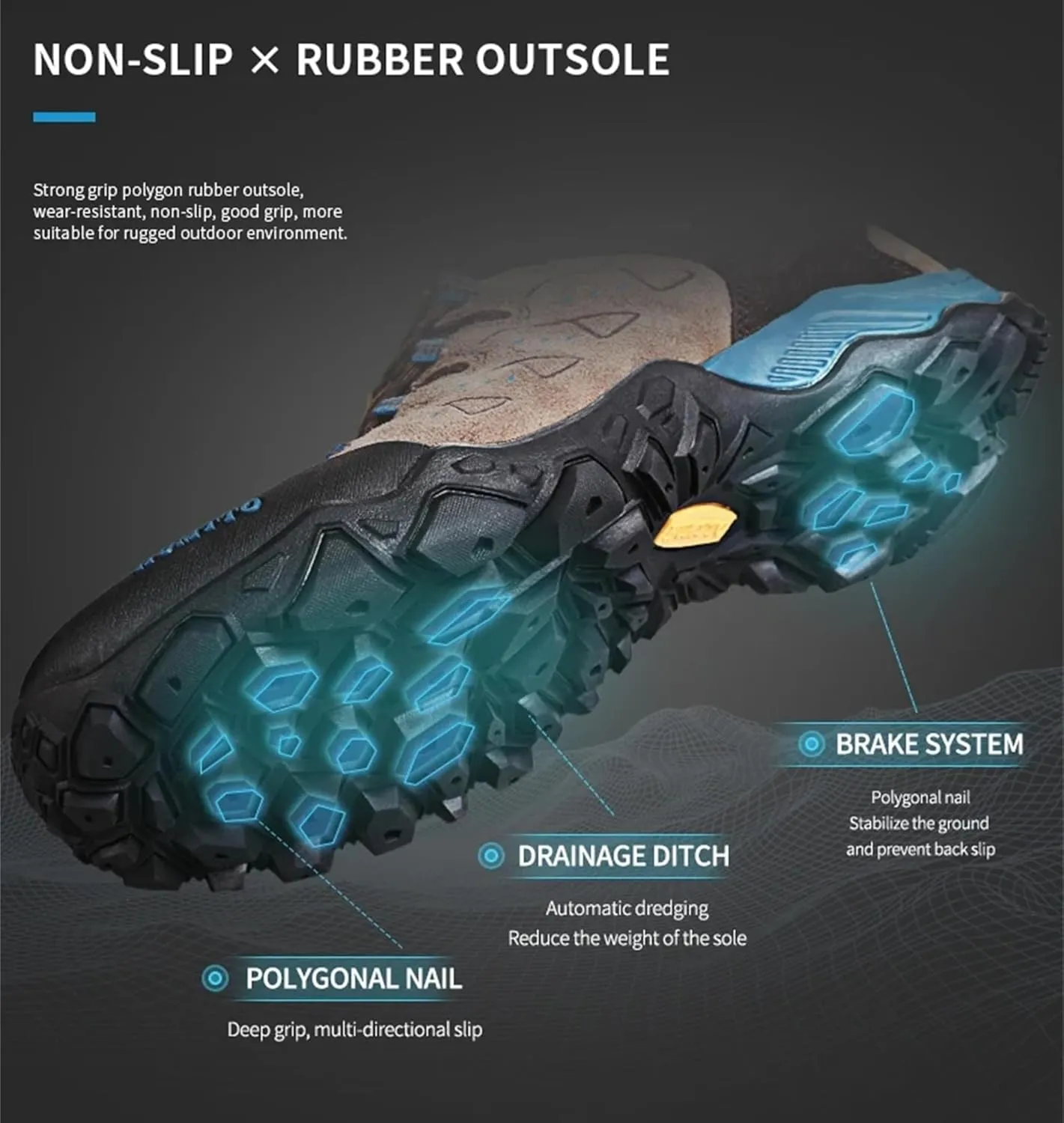 SANANG Non-Slip Outdoor Hiking Shoes Breathable Climbing Men Sneakers Trekking Hunting Tourism Mountain Boots Tactical Shoes