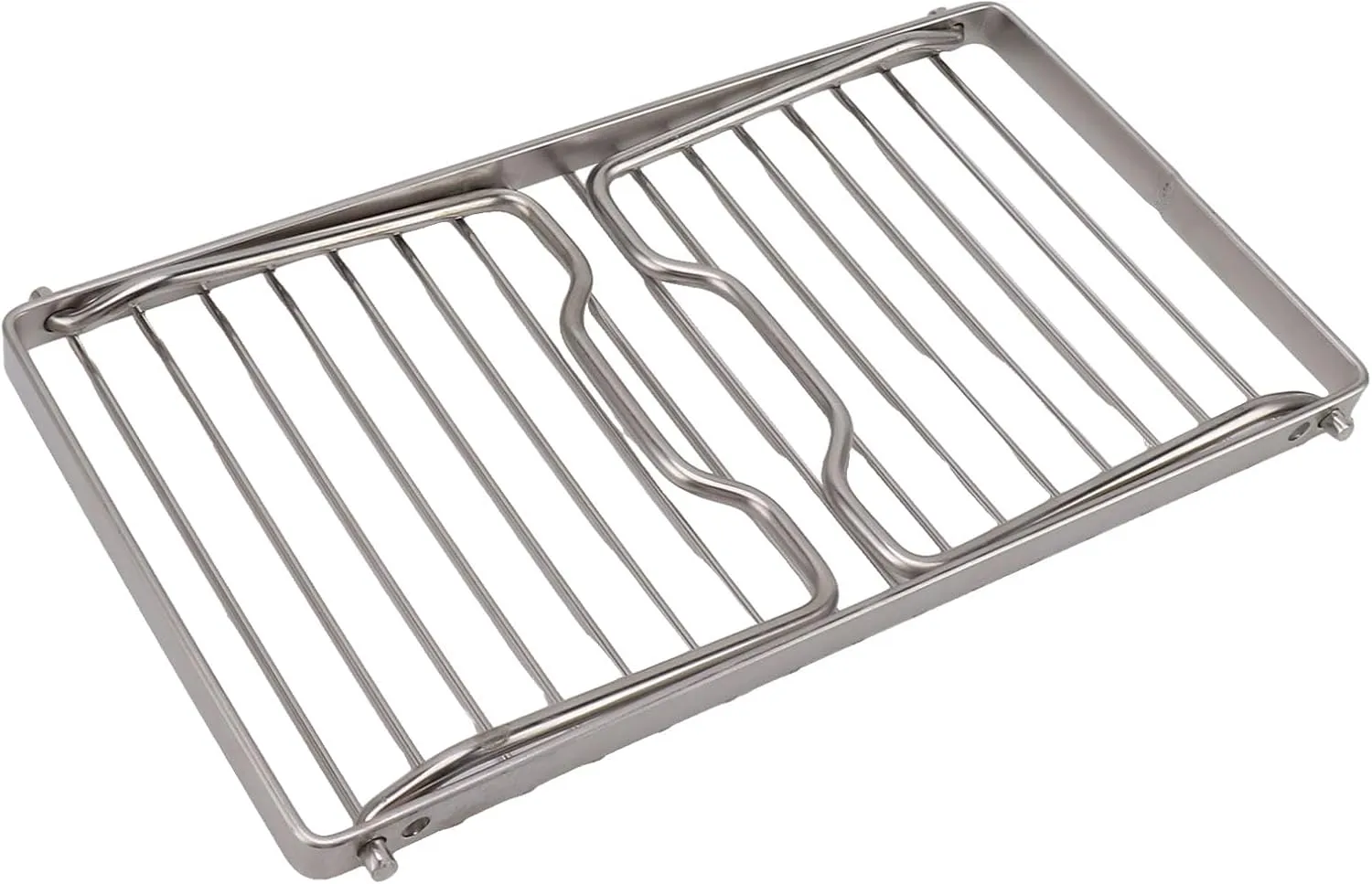 Save Storage Space Backpacking Grill 31. 0×16. 0×3. 0 Folding Camping Grate Stainless Steel Height Thicker Camp Cooking Racks Draining Backpacking Grill For Outdoor