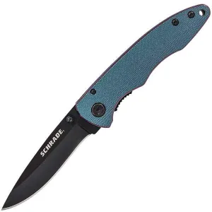 SCH401, ColorShift Aluminum Handle, Black Drop Point Plain