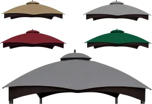 SCOCANOPY Grey Replacement Top for Lowe's Allen Roth 10X12 Gazebo Model #GF-12S004B-1/#GF-12S004BTO