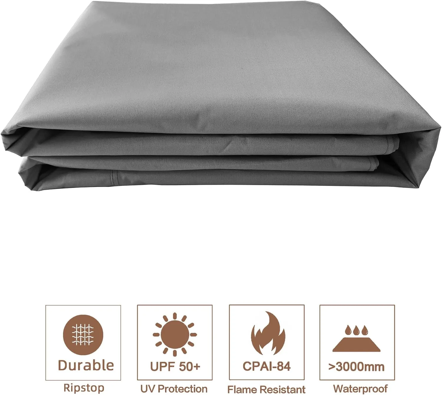 SCOCANOPY Grey Replacement Top for Lowe's Allen Roth 10X12 Gazebo Model #GF-12S004B-1/#GF-12S004BTO