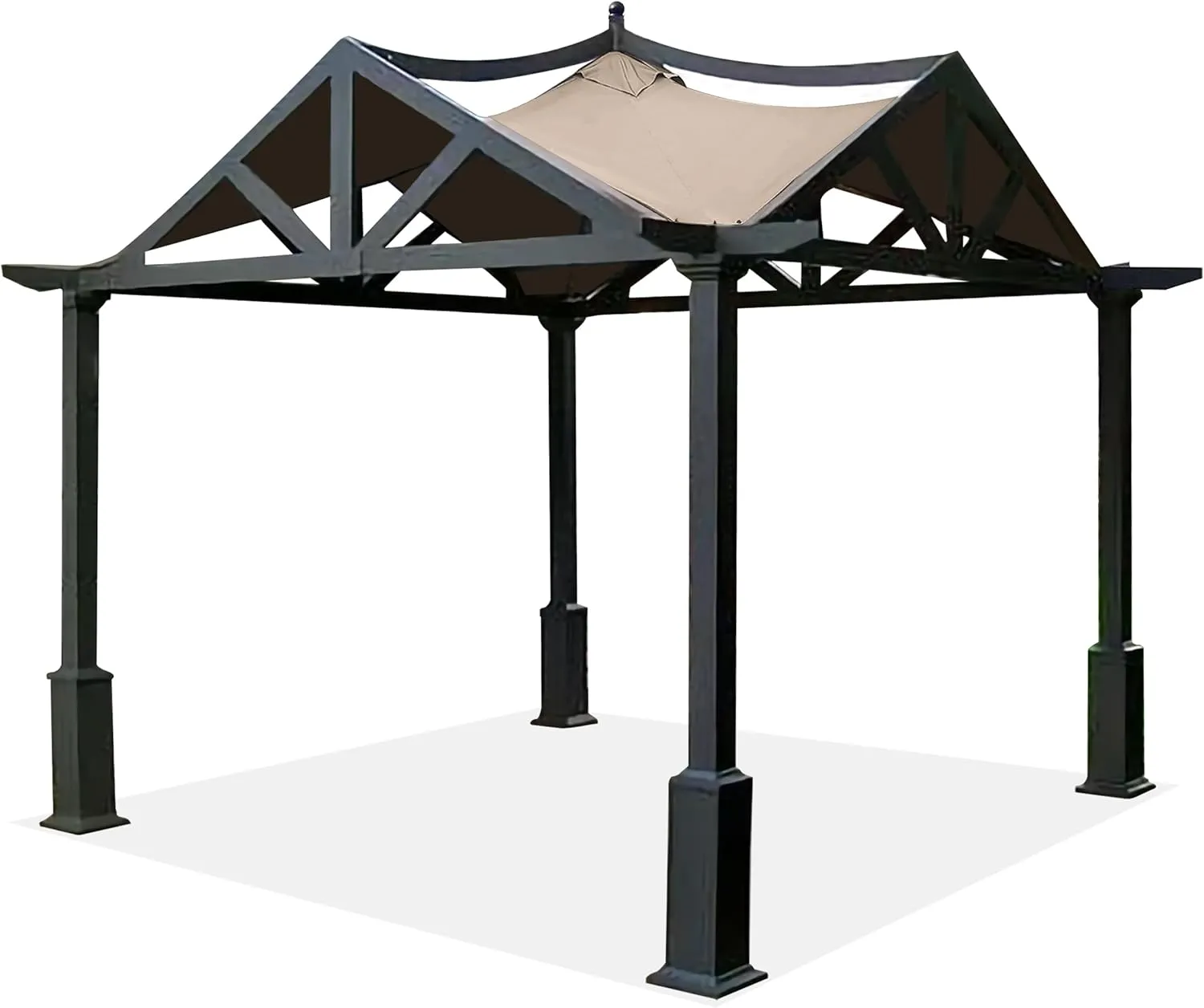 SCOCANOPY Replacement Top Fit for Lowe's Allen Roth 10X10 Ft Gazebo Model #GF-12S039B / GF-9A037X,(Light Beige)