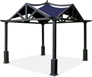 SCOCANOPY Replacement Top Fit for Lowe's Allen Roth 10X10 Ft Gazebo Model #GF-12S039B / GF-9A037X,(Navy Blue)