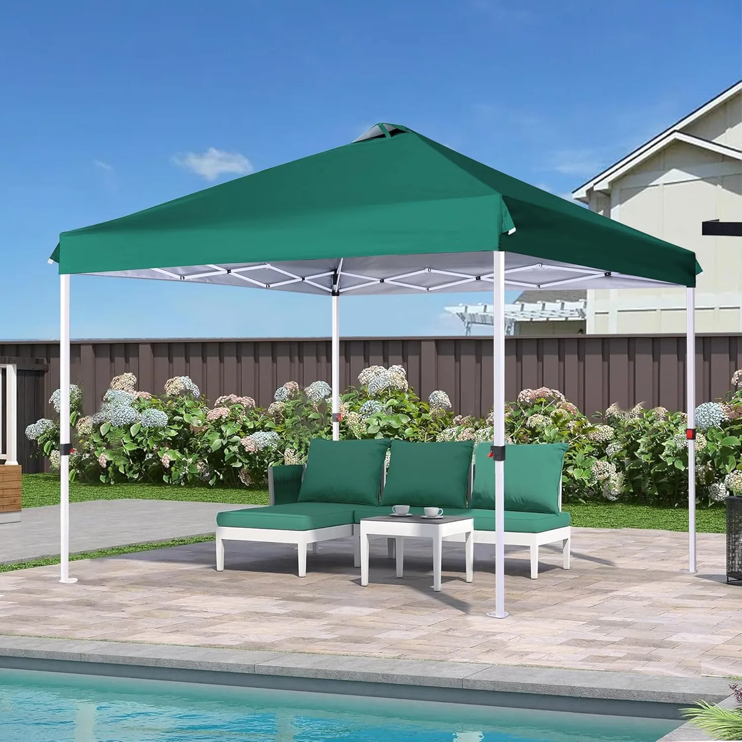 SCOCANOPY Replacement Top with Air Vent for 12x12 Canopy Frame, Canopy Cover ONLY, (Forest Green)