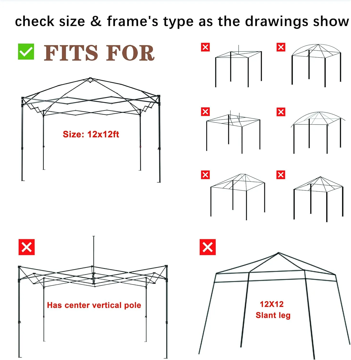 SCOCANOPY Replacement Top with Air Vent for 12x12 Canopy Frame, Canopy Cover ONLY, (Forest Green)