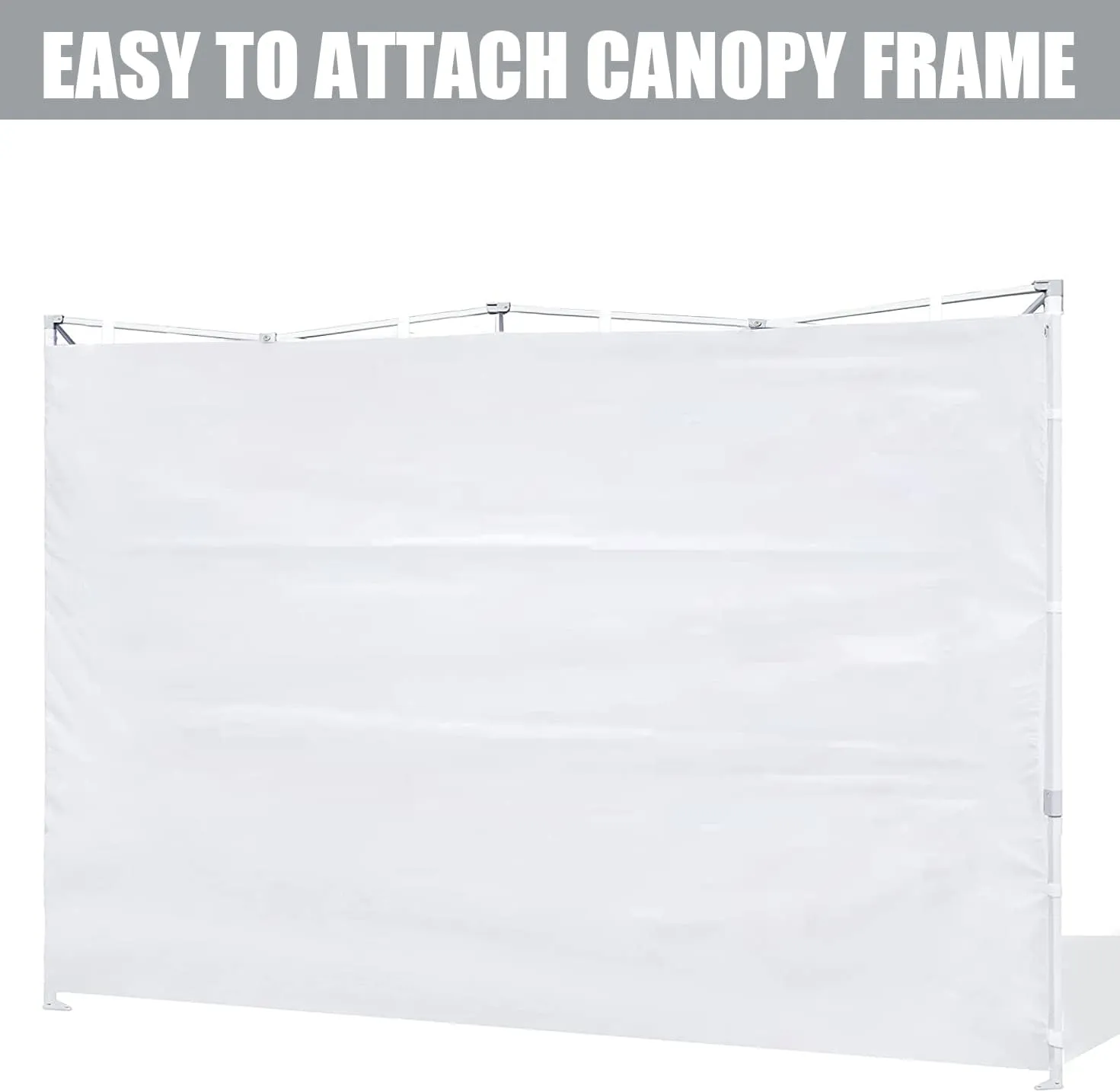 SCOCANOPY Sidewalls for 10x10 Canopy Frame, 3 Pack SunWalls Only,White