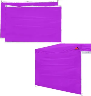SCOCANOPY SunWall for 12x12 Pop Up Canopy Frame, 3 Pack SideWall Only (Purple)