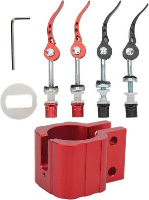 Scooter Folding Clamp Set, Aluminum Alloy Lever and Hex Wrench Scooter Rugged Lock Attachment for 8X 10X 11X Scooter Series
