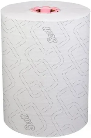 Scott Professional Pro Slimroll Hard Roll Paper Towels, Bulk (47032), Absorbency Pockets, White, for ScottBrand Pink Core Dispensers (6 Rolls at 580' Each, 3,480'/Case)