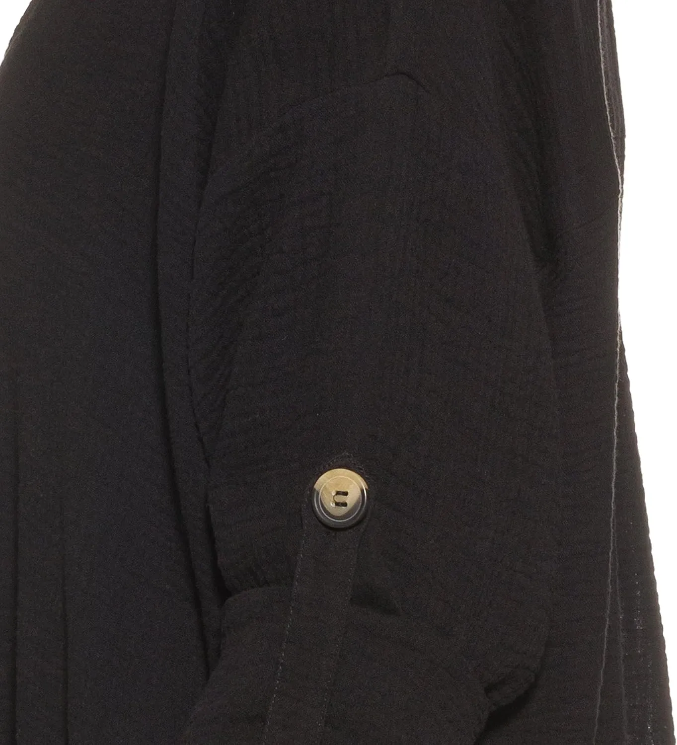 Seafolly Women's V Neck Cover Up Dress with Roll Sleeves