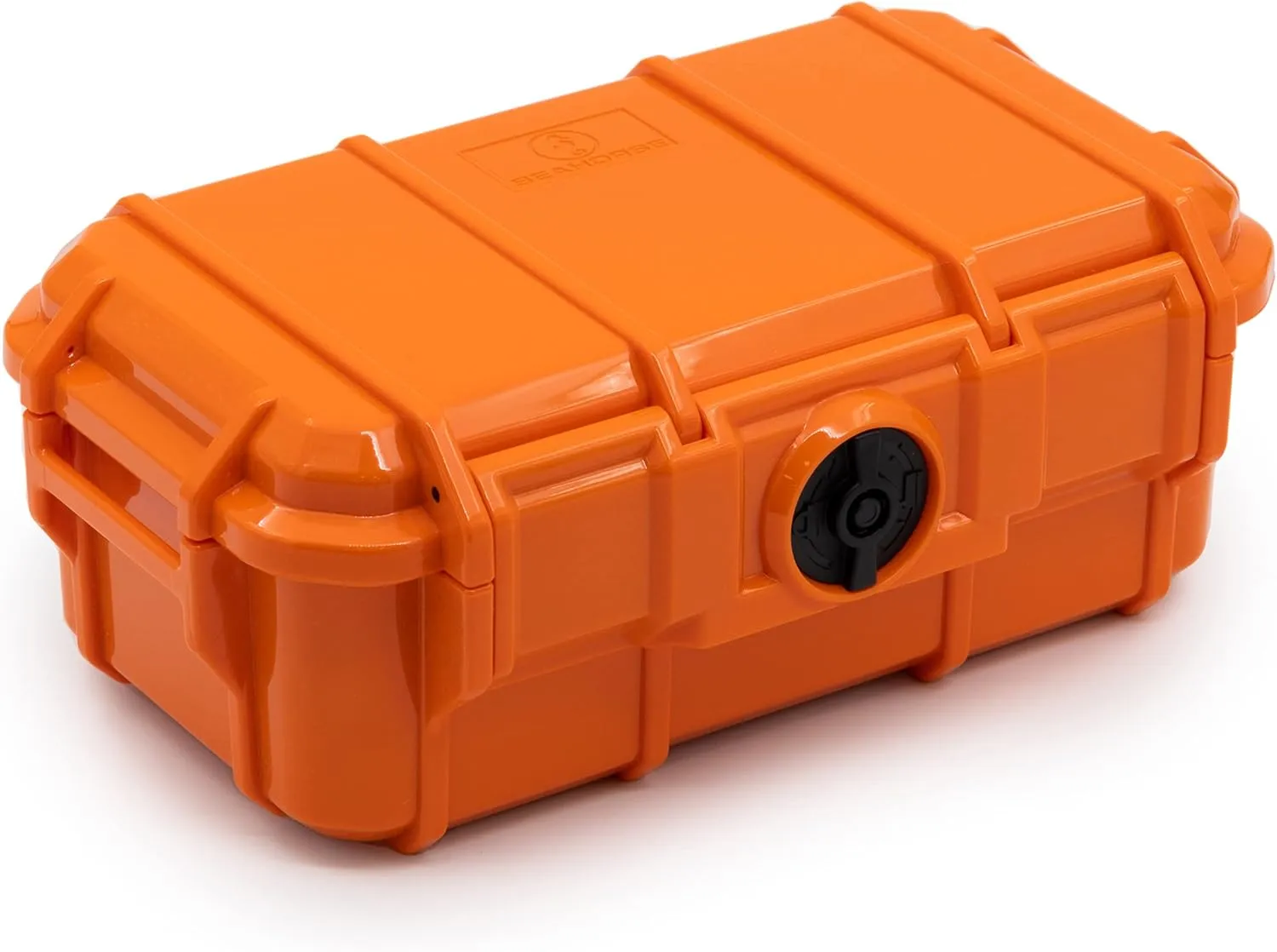 Seahorse 57 Portable Waterproof Dry Box Protective Case - Travel Safe/Mil Spec / IP67 Waterproof/USA Made - for Cameras, Action Cams, Ammunition, Rifle Ammo, Marine (Orange) (SE57OR)