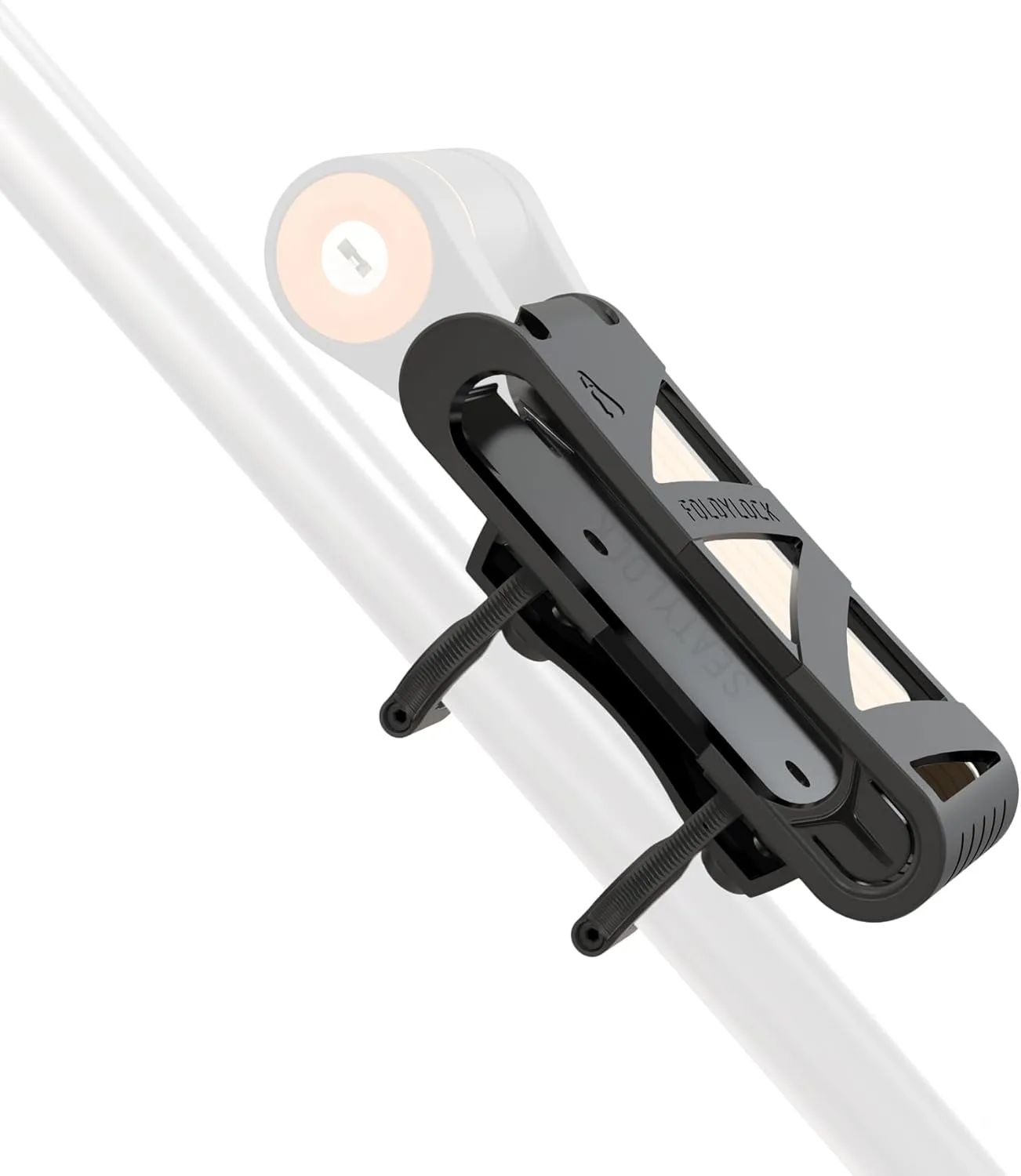 Seatylock FoldyLock Compact Bike Lock Mount Carrying Case - Ultra Lightweight Mounting Bracket Case for FoldyLock Compact Folding Bike Locks - Portable Secure Bicycle Attachment Accessory