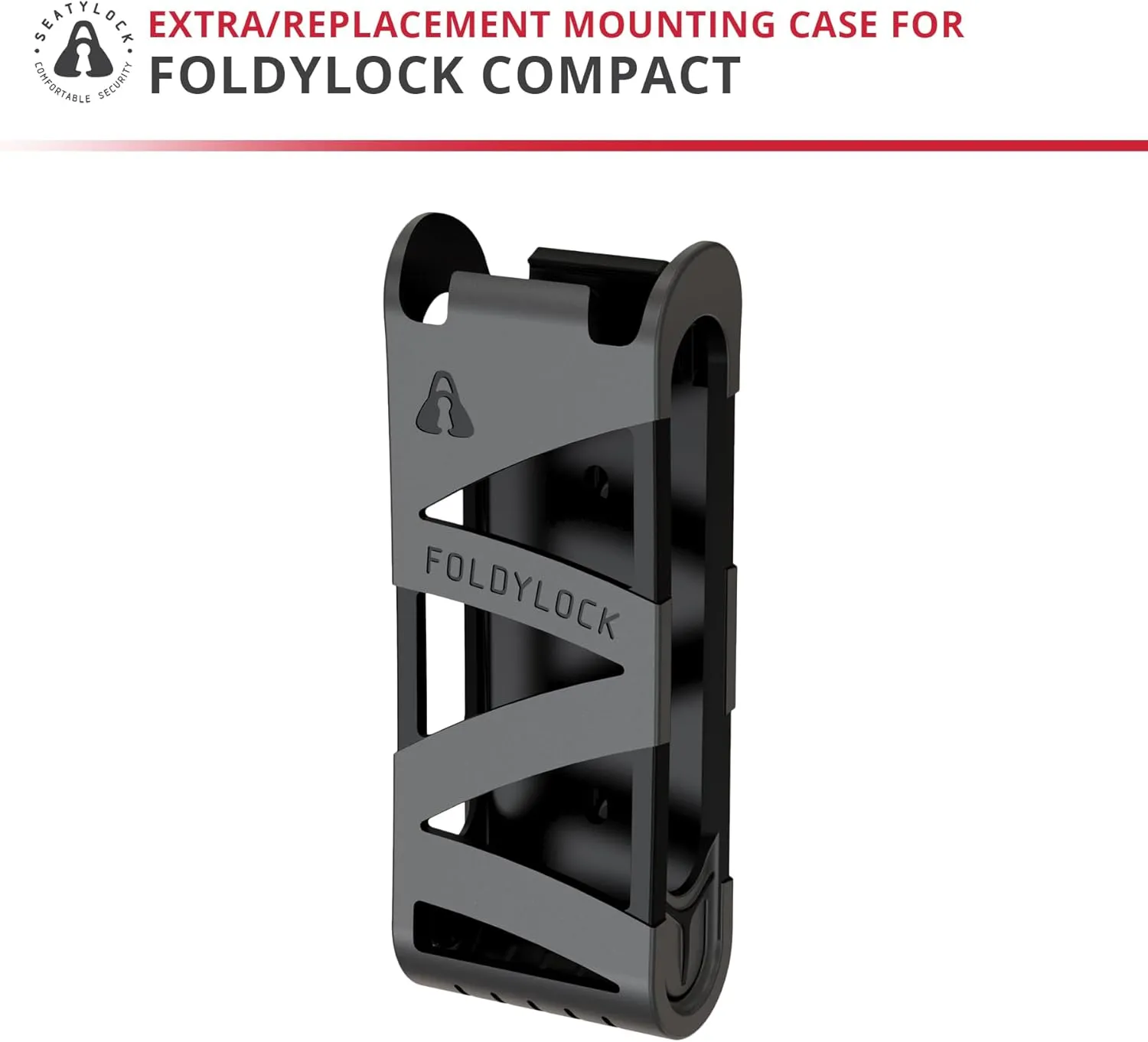 Seatylock FoldyLock Compact Bike Lock Mount Carrying Case - Ultra Lightweight Mounting Bracket Case for FoldyLock Compact Folding Bike Locks - Portable Secure Bicycle Attachment Accessory