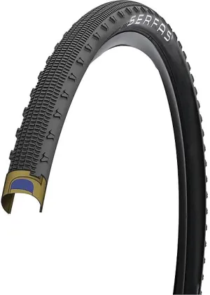 Serfas GM Gravel Muncher Folding Gravel Bicycle Tire (Black/Red Accented Sidewall - 650 x 42)
