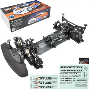 Serpent 1/8 On-Road RC Car, SRX8 GTE LWB 4WD Electric Car Kit, Full Options, Carbon Fiber Parts, CNC Aluminum Parts, Precision Racing Parts, Suitable for RC Enthusiasts, Electronics Not Included