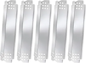Set of 5 Heavy Duty Stainless Steel Replacement Heat Plates for Home Depot Nexgrill 5 Burner 720-0888, 720-0888N Gas Grills