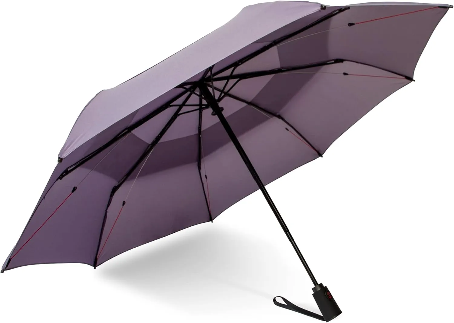 ShedRain Vortex Automatic Compact Folding Windproof Travel Umbrella – Push Button Open & Close - Rain & Windproof Vented Double Canopy – Protect from Rain, Sun & Wind - Wind Tunnel Tested to 75 mph