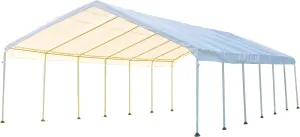 ShelterLogic 18' x 40' SuperMax Heavy Duty Steel Frame Quick and Easy Set-Up Canopy