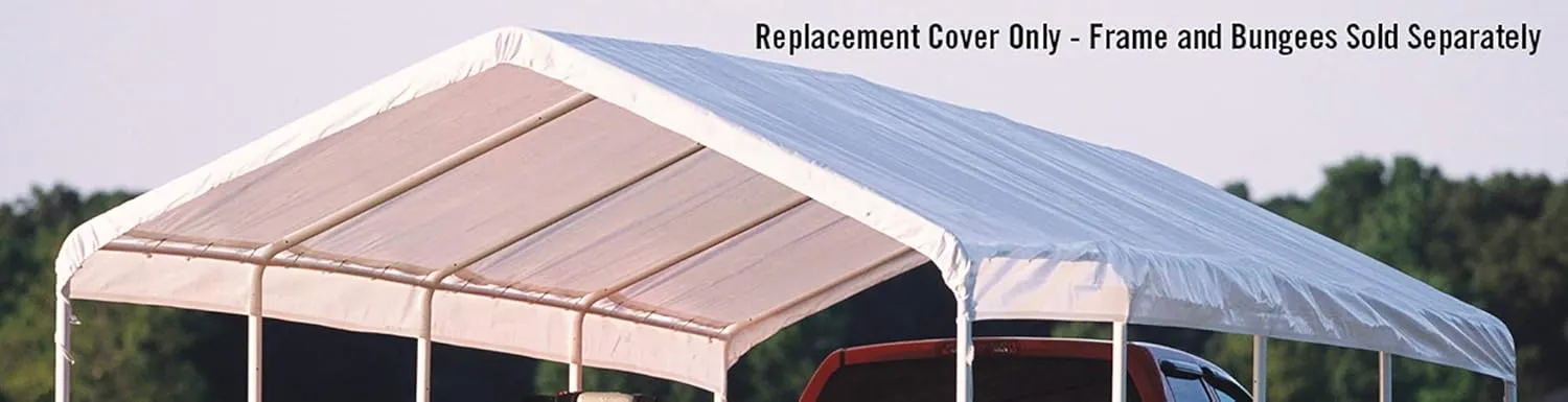 ShelterLogic SuperMax All Purpose Outdoor 18 x 20-Feet Canopy Replacement Cover for SuperMax Canopies (Cover Only, Frame Not Included)