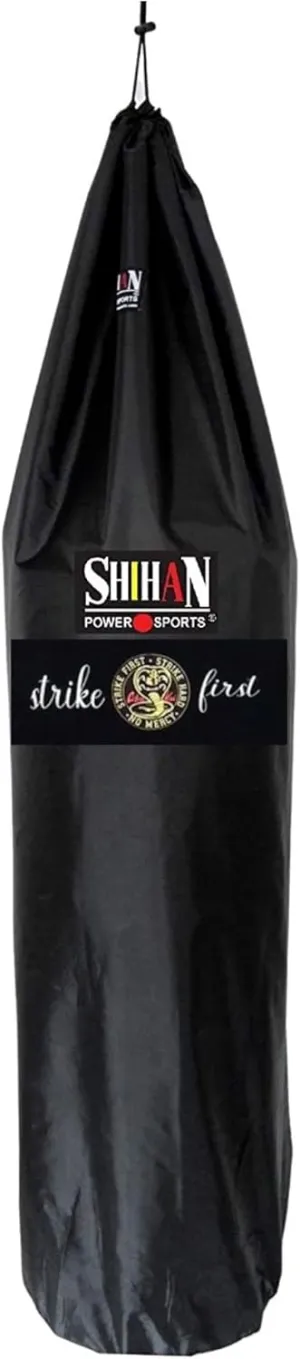 Shihan SHIHAN Power Sports Boxing Bag Cover Strike First Calligraphy Waterproof 5-6ft & 24inch Diameter Large Punch Outdoor Protection for Your, Ideal freestanding Bags, Black