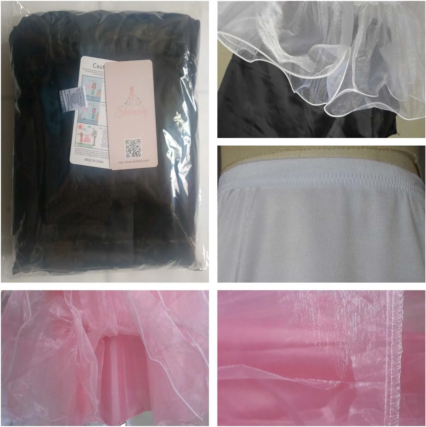 Shimaly® Women's 50s Vintage Petticoat 26" Crinoline Rockabilly Tutu Skirt Slip S-3XL