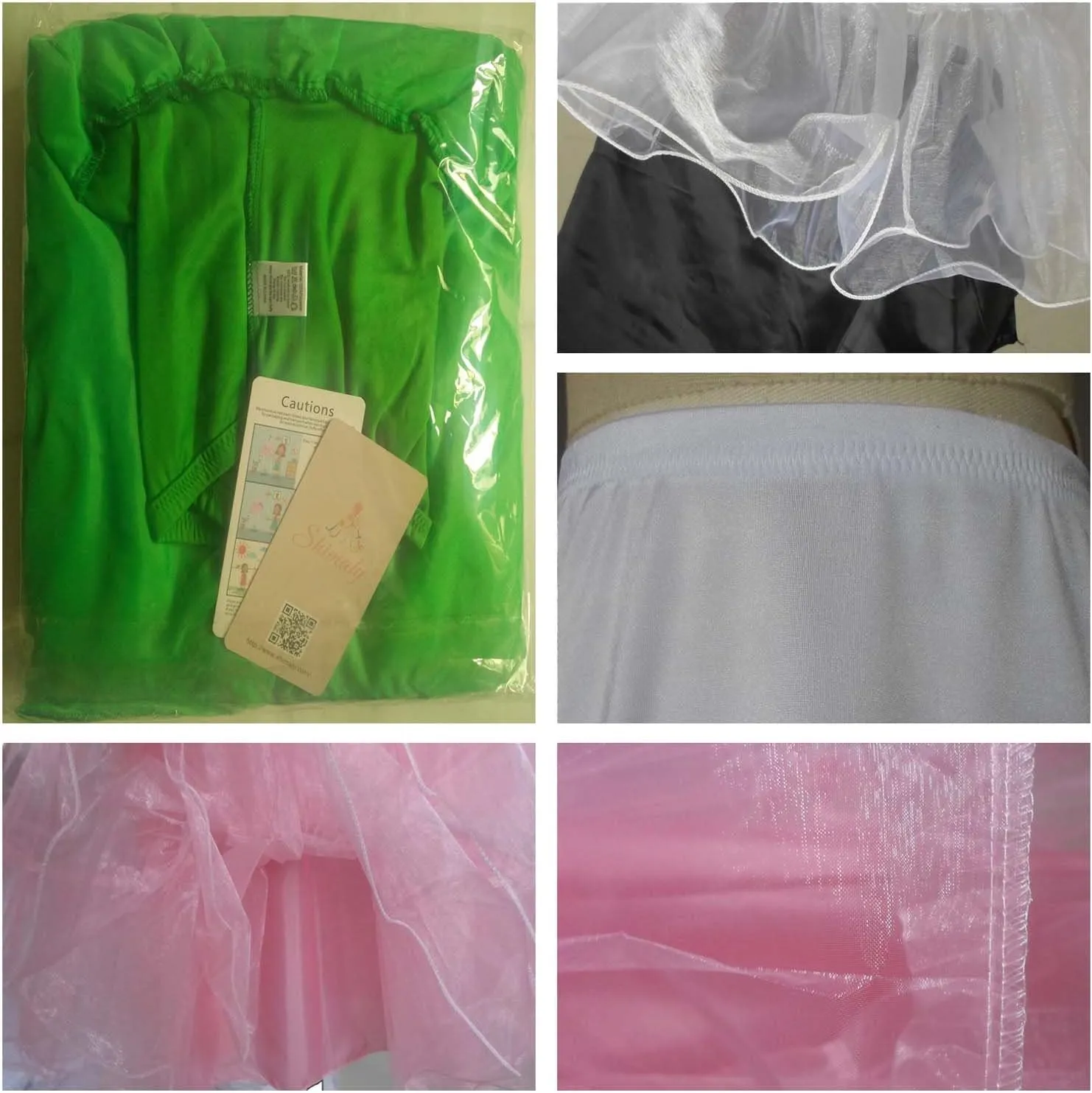 Shimaly® Women's 50s Vintage Petticoat 26" Crinoline Rockabilly Tutu Skirt Slip S-3XL