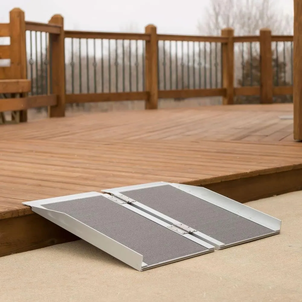 Silver Spring Aluminum Folding Wheelchair Ramp Plus 3' x 29"