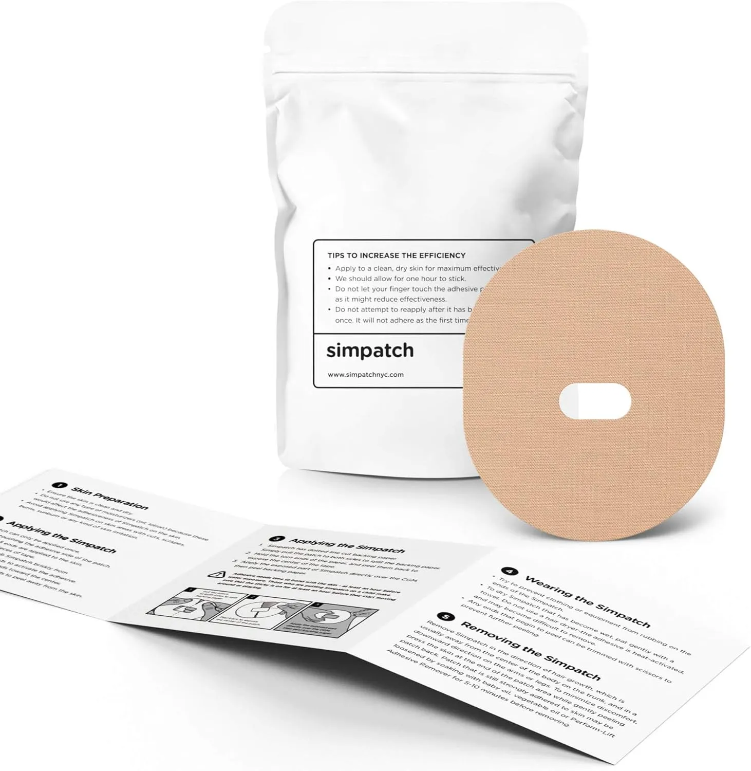 SIMPATCH – Guardian, Enlite Adhesive Patch (25-Pack) (Tan)