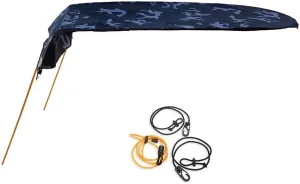 Single Kayak Awning, Kayak Boat Sun Shade Canopy with Mount Base Hardware Kit for Inflatable Boat Kayak Outdoor Fishing Drifting